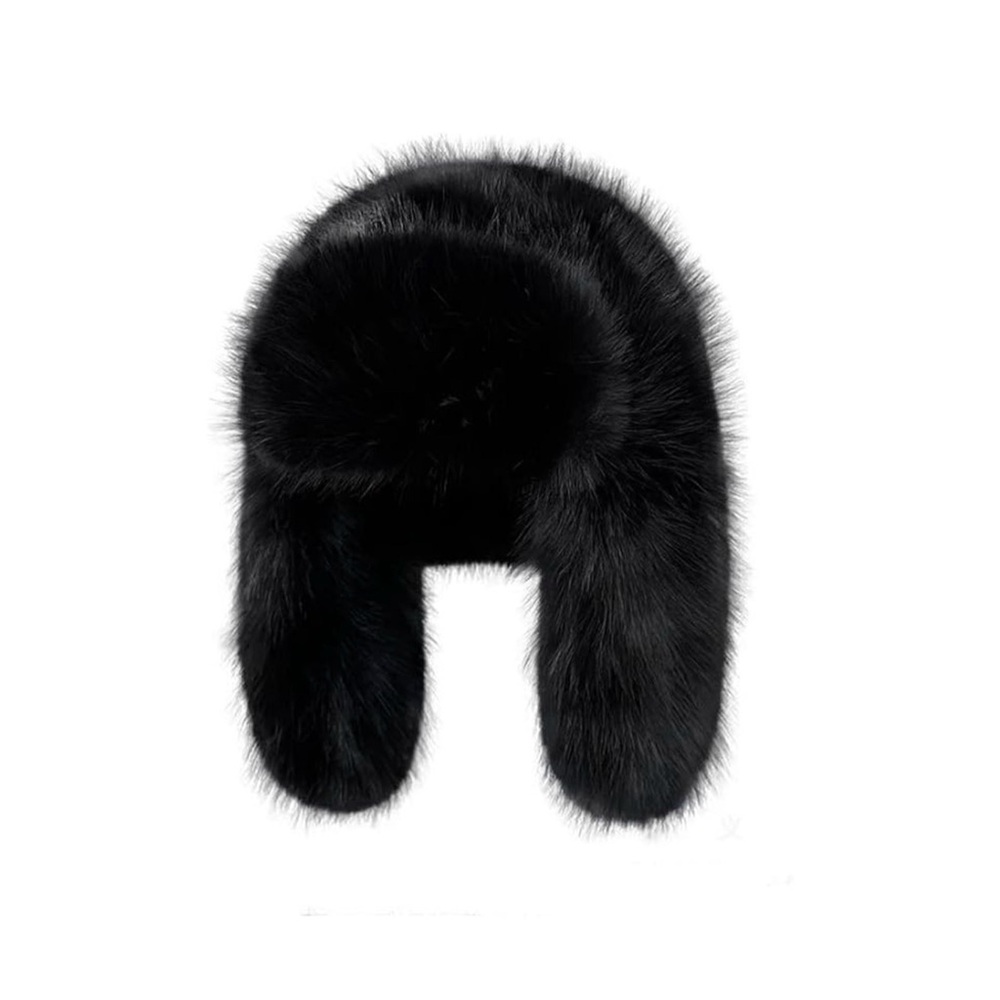 🖤🖤🖤Black Mink Faux Fur Trapper Hat